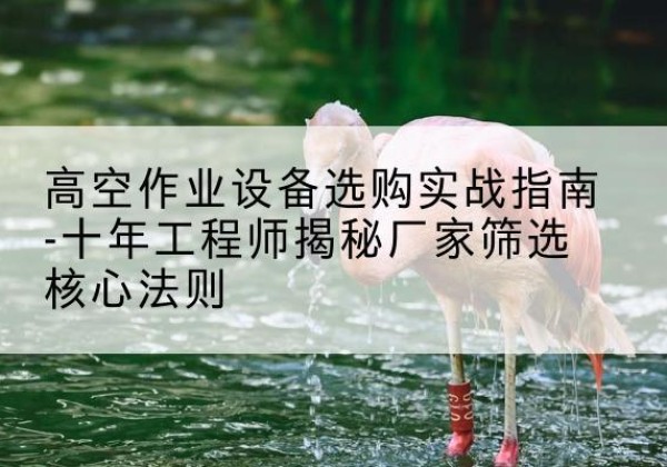 千山剪叉式升降机厂家-高空作业设备选购实战指南-十年工程师揭秘厂家筛选核心法则